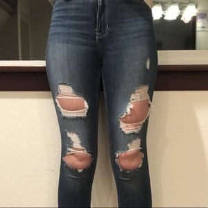 Hollister ripped jeans
